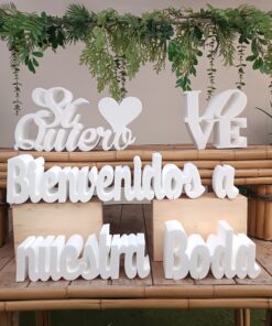 Letras para Bodas ▷Letras gigantes de Corcho para decorar tu boda